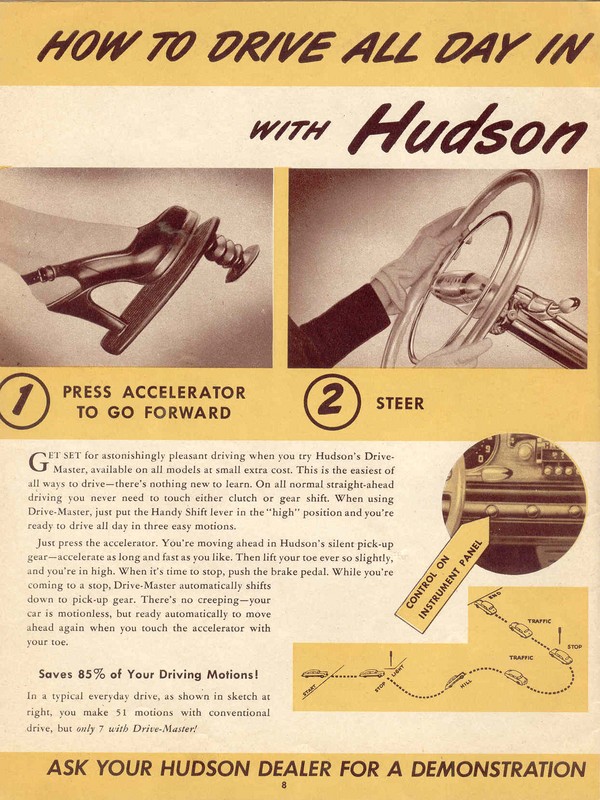 1948 Hudson Information Brochure Page 16